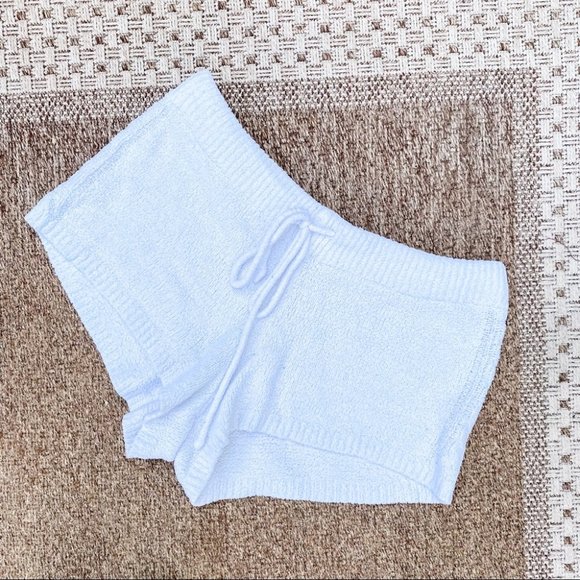 PJ Salvage Other - P.J. Salvage White Fluffy Pajama Shorts